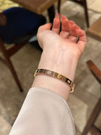 Alternate Stone Bangle Bracelet