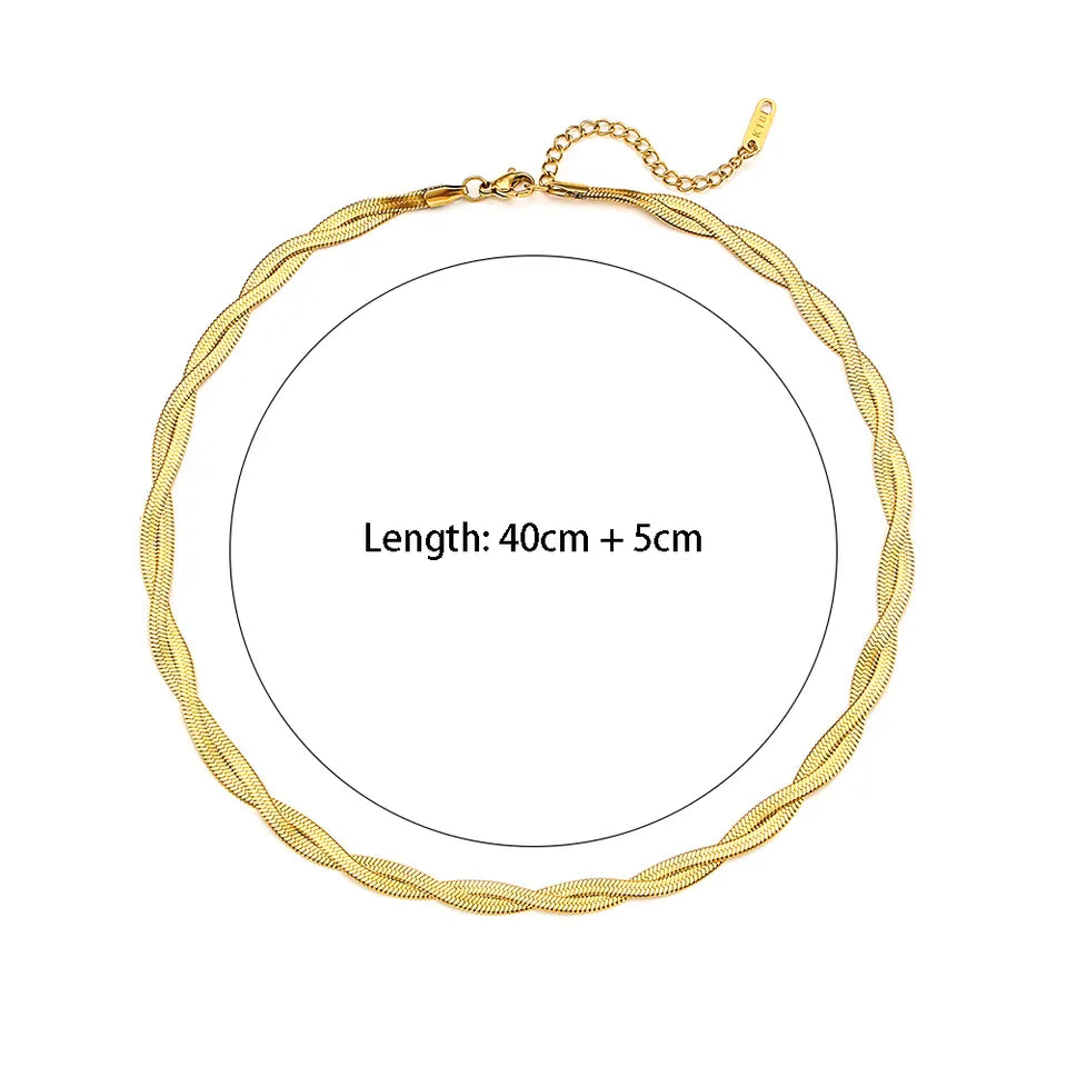 Duo Serpentine Snake Chain Size Guide