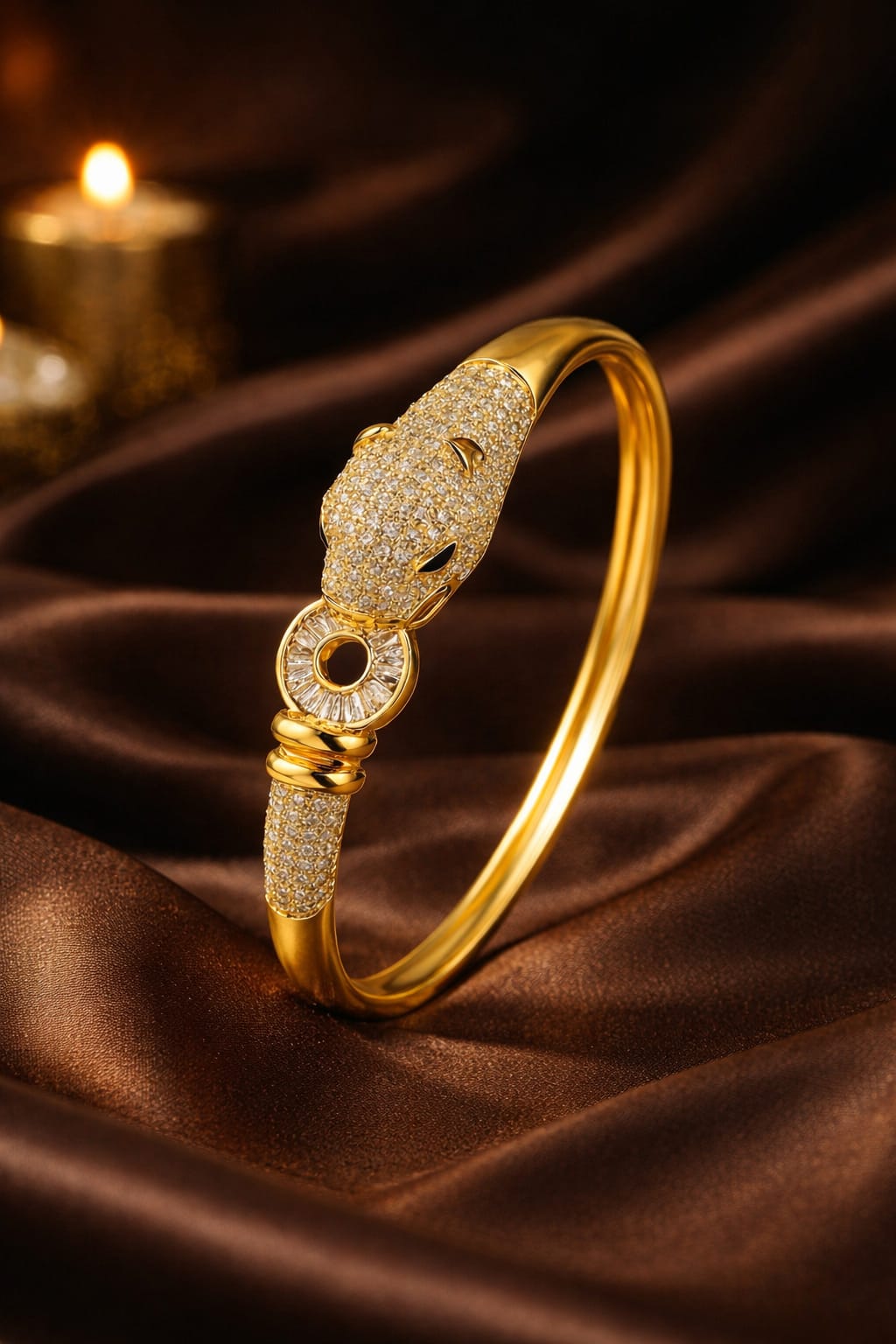 Eterna Panther Bangle - Hues Of Jewels