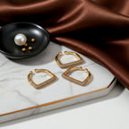 Square Ring - Gold & Rose Gold Tone