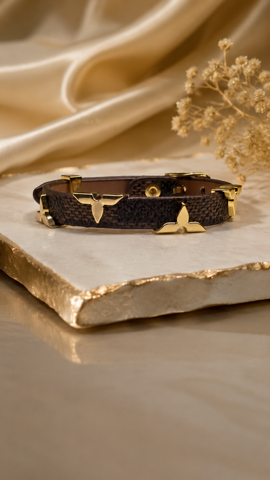 Leather Belt Bracelet
