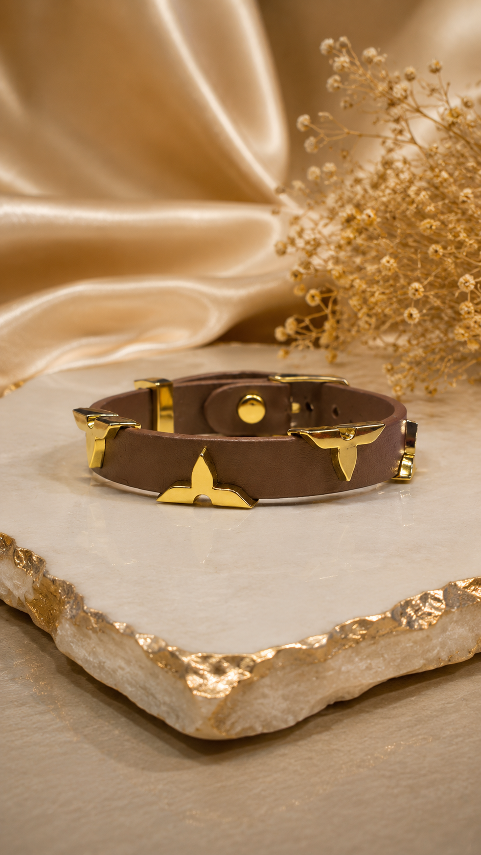 Leather Belt Bracelet