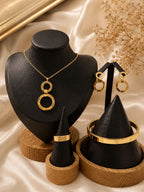 Aura Set - Earrings, Ring, Bracelet & Neck Chain