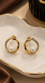 Pearl Halo Earrings