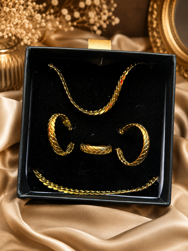Linx Set - Neck Chain, Hoops, Ring, Bracelet