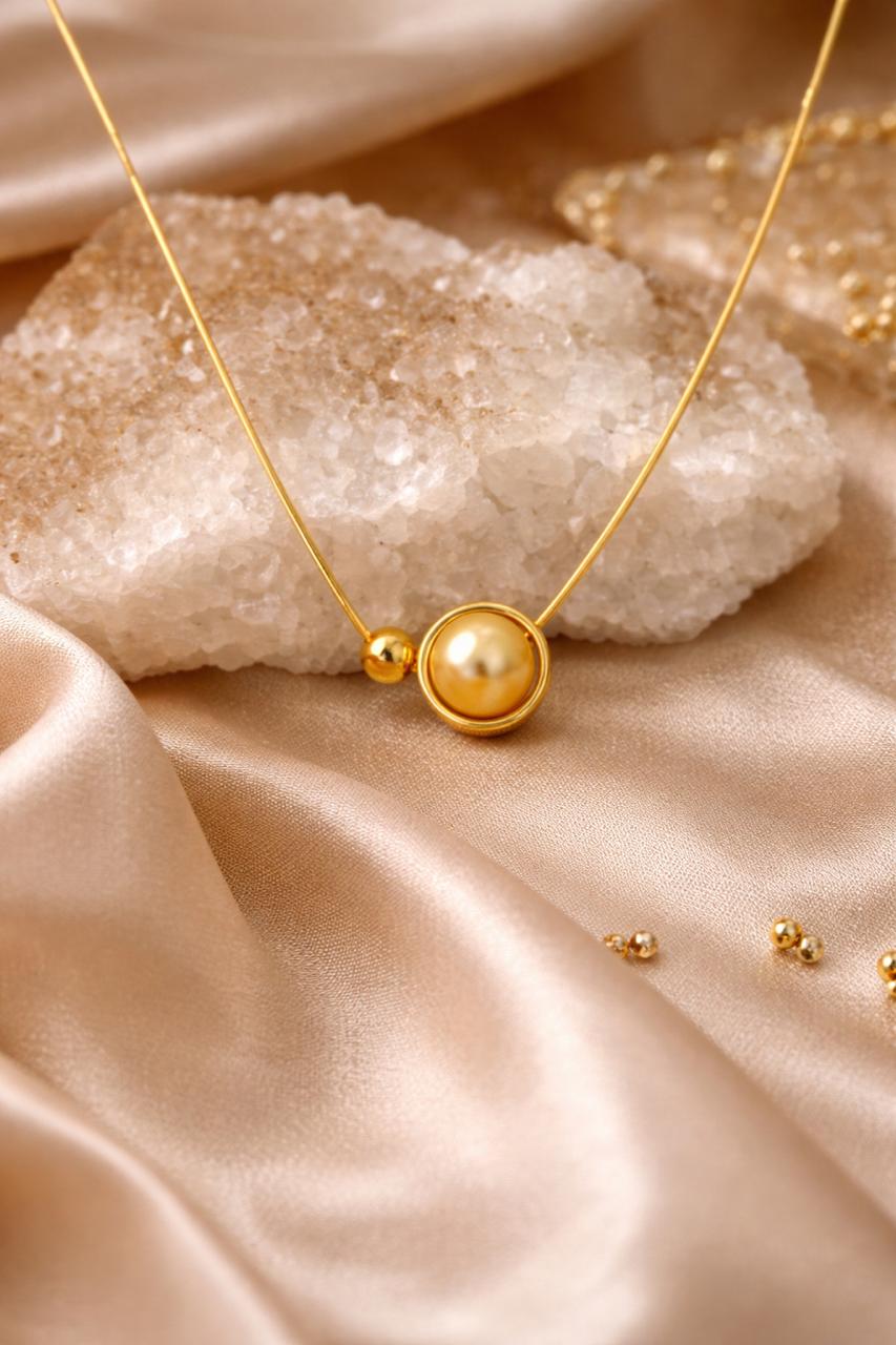 Gold Bead Neck Chain