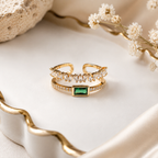 Emerald Éternité Ring