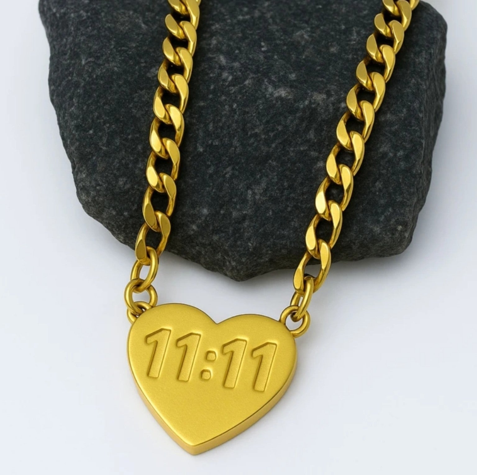 11:11 Heart Neck Chain